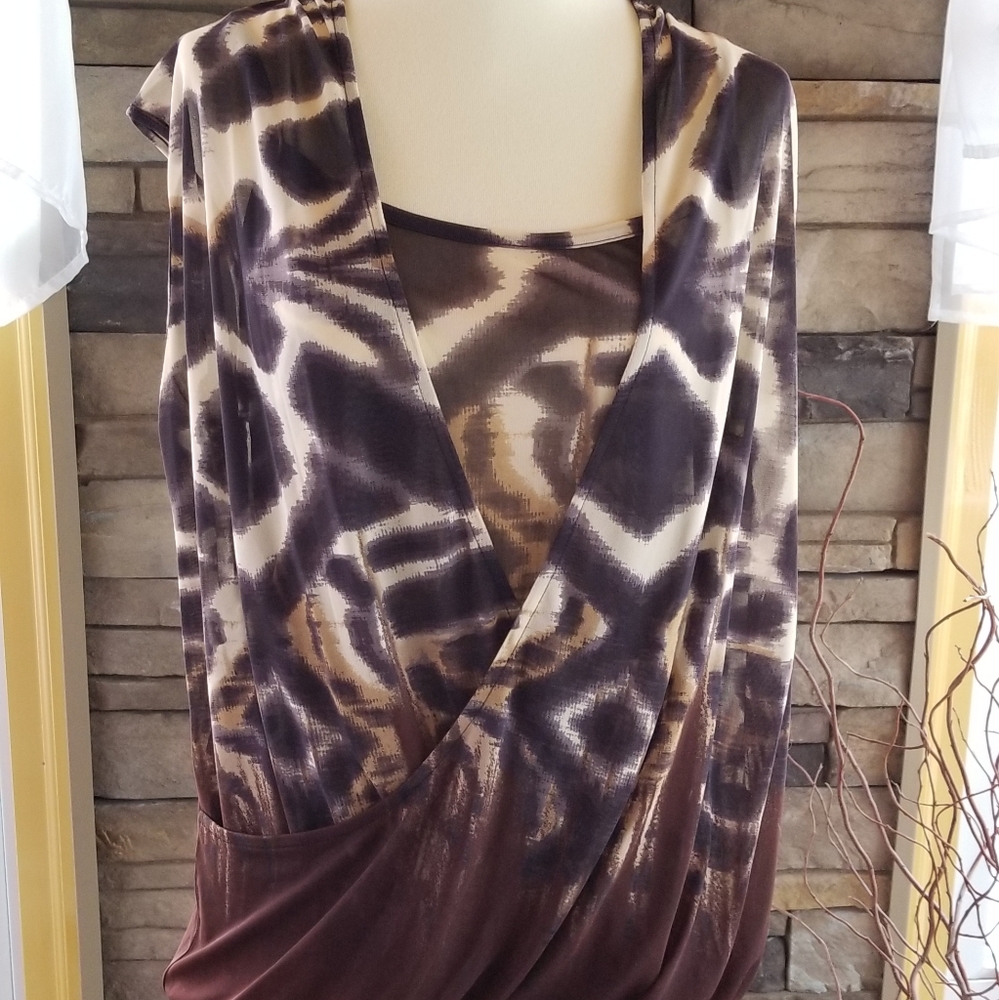 R•Q•T -   2-n-1 Sheer Blouse